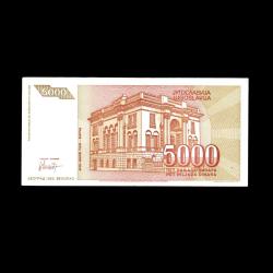YUGOSLAVYA (1993) - 5.000 Dinar (ÇÇT 8,0/10) 