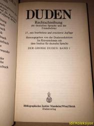 DER GROSSE DUDEN : BAND I - Duden Rechtschreibung der deutschen Sprache und der Fremdwörter - Almanca Kitap (BÜYÜK DÜDEN: CİLT I - Almancanın Düden Yazılışı ve Yabancı Kelimeler )