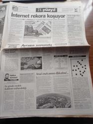 Milliyet Gazetesi - 13 Eylül 1998 - Eşkıya Şener Şen Güneydoğu Gezisi - Kuşaklar Boyu Cumhuriyet - Elvir Baliç - Fenerbahçe'de Uche Kaptan Çıktı - ABD Açık Tenis Turnuvasında Davenport Şampiyon - İstifa Etmem Diyen ABD Başkanı Bill Clinton Monica Lewinksy'e Eşinin Soğukluğundan Yakınmış - CHP Lideri Deniz Baykal Mesut Yılmaz'ı Azat Ettim- YÖK Başkanı Kemal Gürüz Türban İşi Kapandı - Talabani Yine Suçladı