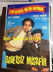 DAVETSİZ MİSAFİR, 1983, FİLM AFİŞİ / POSTERİ - BÜYÜK BOY - ORİJİNAL - 100 X 67 cm EBADINDA - Original Turkish Big Size Movie Poster - Ali Kıvırcık, Enver Özer, Zeki Alasya, Metin Akpınar, Sevda Ferdağ, Neriman Köksal, Abdullah Gürek, Özer Film