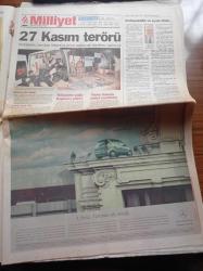Milliyet Gazetesi - 28 Kasım 1998 - İki Yüzlü Juventus - Sergen Yalçın İstanbulspor'u Bıraktı - Tarık Akan'ın Acı Günü - Almanya Abdullah Öcalan'ı İstemiyor - Tansu Çiller Hükümeti Kurmak İçin Beklemede - Claudia Schiffer Paha Biçilmez Güvenlik - Deniz Baykal'dan İki Formül - ANAP - Doğru Yol Partisi - İtalya Başbakanı D'alema