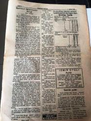 BALIKESİR POSTASI GAZETESİ  YEREL TAŞRA BASINI ----6 Şubat 1948 Yıl :6 Sayı :1563---Türkiye Ve İran  'ın  orta doğudaki durumları hakkında Londra da mühim  bir  konferans verildi --Seçim kanunu nisan ayında değiştirilecek -- Türkiye arasız Amerika Yardımı Yapılacak --Küçük Hikaye :Gönül Sevdikten Sonra  :Hamit Altay --Dursunbey  devlet orman işletmesi   müdürlüğünden --Dr .Bakteriyolog :Saim Gülapoğlu --