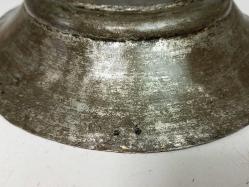 Antika Osmanlı Saz Tuğralı Bakır Yazılı Tabak - Lenger