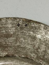 Antika Osmanlı Saz Tuğralı Bakır Yazılı Tabak - Lenger