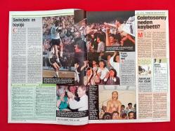 Gelişim Spor Futbol Dergisi - Sayı: 93 - 16 Mayıs 1990 - Kapak: Şampiyon Beşiktaş - Poster: Güreş, Fevzi Şeker - Ciltten Çıkma - 5. Sayasında 10 cm Kesik Vardır