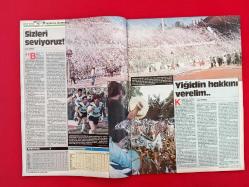 Gelişim Spor Futbol Dergisi - Sayı: 93 - 16 Mayıs 1990 - Kapak: Şampiyon Beşiktaş - Poster: Güreş, Fevzi Şeker - Ciltten Çıkma - 5. Sayasında 10 cm Kesik Vardır