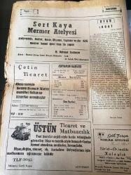 ADIYAMAN GAZETESİ YEREL TAŞRA BASINI   -1 KASIM 1985 -Evren Kasım  Ayında Pakistan 'a Gidiyor  Türkiye  Pakistan 'a 50 milyonluk  dolarlık  kredi  açıyor --Su boruları  kansere yol açıyor --Kitlerin 1985 zararı  425 milyar lira--Öykü :IRGAT :Ufuk Öncü --Şiir Köşesi :Ufuk Öncü  Hüzün Yelleri --İran ve Irak 'a satmak için şeker ithal edeceğiz --HP yüzde 100 zam yaptı --Son yılda 2 milyon 853 bin işçi toplu sözleşme yaptı - Nükleer tıpta  Türkiye geride değil -