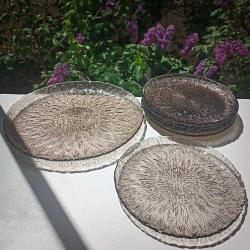 Fransız Arcoroc Pasta Tabağı Takımı