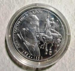ALMANYA MADALYON 2014. JOHANN GOTTFRIED SCHADOW. GÜMÜŞ KAPLAMA 32 mm ÇAP. KAPSÜLÜNDE PROOF BASKI ÇİL (EUR-35)