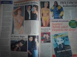 Şamdan Haftalık Aktüalite Sinema Tiyatro Müzik ve Magazin Dergisi - 6 Aralık 1998 - Cindy Crawford - Deniz Pulaş - Gülsevim Bozer - Sanem Çelik - Tuğba Özay - Hilal Aslangiray - Claudia Schiffer - Aslı Tümen - Ömer Kızıl - Hande Ataizi - Murat Şahin - Şebnem Özinal - Özgür Özgülgün - Ali Aktuna - Aylin Özmen - Kalu Uche - Demet Akbağ - Zafer Çika - Selim Soydan - Hülya Koçyiğit - Ediz Hun - Cengiz Erberk - Sumru Yavrucuk - Meltem Hakarar - Tülin Şahin - Şebnem Dinçgör - Mehmet Dereli - Esin Moralıoğlu - Gönül Yazar - Fahrettin Akçınar - Selin Türkoğlu - Okan Bayülgen - Şebnem Dönmez - Gülgün Feyman - Ümit Yazman - Sabahat Yılmaz - Zeynep Tümerdem - Aylin Coşkun - Sezen Aksu - Çiğdem Tunç - Gülin Kirpikoğlu - Şenay Akar - Ayşe Gürsaçar - Necla Poyraz - Suat Sayın - Özlem Yıldız - Melike Öcalan - Mehmet Ali Erbil - Oktay Derelioğlu - Kadir İnanır - Nur Sürer - Halil Ergün - Güven Kıraç - Zeynep Mansur fotoğraf ve haberi - Tam Takım Dergi