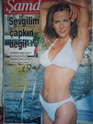 Şamdan Haftalık Aktüalite Sinema Tiyatro Müzik ve Magazin Dergisi - 8 Ağustos 1999 - Ebru Şallı - Müge Cinman - Ozan Doğulu - Ferda Anıl Yarın - Ebru ŞAllı - Esin Moralıoğlu - Gökben - Begüm Mutlu - Nil Ünal - Hande Ataizi - Murat Şahin - Nükhet Duru - Banu Öztürk - Gönül Yazar - Cengiz Uras - Adnan Güngör - Damla Günay - Meltem Ören - Güner Ümit - Ozan Orhon - Okan Işık - Celal Çapa - Başak Sayan - Ali Serter - İbrahim Erkal - Melis Yamalıoğlu  - Tugay Kerimoğlu - İlker Mengi fotoğraf ve haberi - Dergi Tam Değildir Sadece 16 Sayfası Mevcuttur