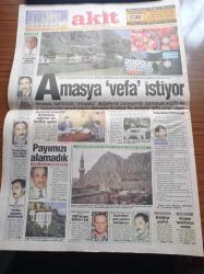 Akit Gazetesi - 24 Kasım 1998 - Hasan Karakaya - Abdurrahman Dilipak - UEFA Galatasaray Juventus Maçını Erteledi - İhsan Tamgüney Hocaefendi'yi Rahmetle Anıyoruz - Abdullah Öcalan'ın Keyfi Yerinde - Mesut Yılmaz Ve Tansu Çiller DYP DSP ANAP'ın Karşılıklı Desteğiyle Yüce Divan'a Gitmekten Kurtuldu - Hikmet Uluğbay - Gazeteci Gökmen Yavuz Vefat Etti - Abdullah Öcalan Mit Elemanı Mı - ANAP'lı Yaşar Okuyan