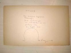 Cemal Süreya - el yazısı şiir - İntihar (Tıpkıbasım)