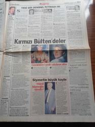 Hürriyet Gazetesi - 8 Ağustos 1998 - Monica Lewinksy ABD Başkanı Bill Clinton ile Telefonda da Seks Yaptık - Ayşegül Tecimer İle Gülay Aslıtürk Kırmızı Bültenle Aranıyor - Ünlü Caz Sanatçısı Burhan Öçal Evlendi - Okan Buruk - Alpay Özalan - Hasan Şaş - Sedat Peker - Adalet Bakanı Hasan Denizkurdu - Alaattin Çakıcı - İstanbul Emniyet Müdürü Hasan Özdemir İstanbul'da 45 Çete Vardı Bunlar Çökertildi - Kenya Ve Tanzanya'da ABD Büyükelçiliklerine Bombalı Saldırı - Münif İslamoğlu'nu Kaybettik