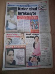 Fısıltı Magazin Gazete önlü arkalı 2 sayfa 26*50cm Teoman-Hülya Koçyiğit-Fatma Girik-Türkan Şoray-Şebnem Özuzcan-Bediz Doğan-Okan Işık-Emrah Özcan-Engin Aytaş-Batuhan-Özkardeş-Mehmet Aslan-Kemal Sunal kızı Ezo-Ali Sunal-Emre Aşık-Fatih Aksoy-Melisa Eliyeşil-Çağla Şikel-Nihat Doğan