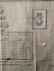 Osmanlıca Diploma,  Türkiye Cumhuriyeti Ma'ârif Vekâleti   DARÜLMUALLİMAT ŞEHADETNAMESİ