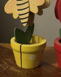 İki Adet Ahşap Not Tutacağı (Arı ve Uğur Böceği)