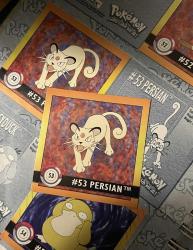 Pokemon 1999 Super Collection Sticker Album Persian Çıkartması Vintage Nadir Rare