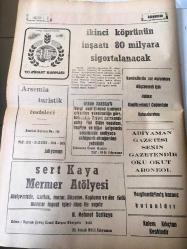 ADIYAMAN GAZETESİ YEREL TAŞRA BASINI   --22 Kasım 1985 -İzcilik ve tarihi gelişimi A. Faruk  Leblebici --Giriş sınavı da zamlandı  üniversiteye ilk adım 6750 lira --Geçen  yıl 5 bin lira olan birinci  basamak  sınav ücreti  6 bin  liraya yükseldi --Islahatçı  Demokrasi  Partisi Adıyaman  İl Teşkilatı Adına Başkan Hacı  Tumay--İkinci köprünün  inşaatı 80 milyara  sigortalanacak --