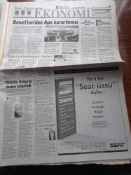 Hürriyet Gazetesi - 21 Kasım 1998 - Seda Sayan Ve Mahsun Kırmızıgül'e Alaattin Çakıcı Sorgusu - Hande Ataizi'nin Davası Sibel Can'a Takıldı - Abdullah Öcalan'ı İade Etmeyen İtalya'ya Boykot Büyüyor - Benetton Vitrin Kararttı - Galatasaraylı Hagi'ye Otomobil - Elvir Boliç'in Yüzü Güldü - ANAP DYP'nin Bülent Ecevit Formülü - İtalyan Halkı Abdullah Öcalan Terörist Dedi - İtalyan Başbakanı D'alema Saçmaladı - İtalya Abdullah Öcalan'ı Serbest Bırakıp Bir Villaya Yerleştirdi