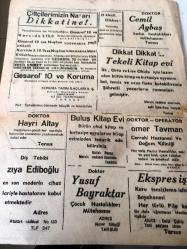 MERSİN  LİMAN GAZETESİ YEREL TAŞRA BASINI ---21 Ağustos 1959 --Bağlarbaşı  köyünü temsilen  vali Turgut Eğilmez 'ı ziyarette bulunan Kılıç Tulay --Çakıt  kapuzunda bir işçi öldü --Tibetliler Komünizme Karşı Ayaklanıyor --İlan Tarsus Asliye Hukuk Mahkemesinden ----Doktor :Mustafa Köksal --Doktor :Ömer Tavman - Doktor :Hayrı  Altay --Doktor :Cemil Aybaş --
