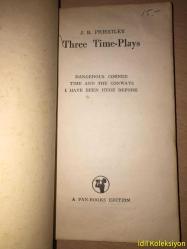 Three Time Plays - J.B. Priestley - Pan Books (Dangerous Corner - Time and the Conways - I have been here before) - İngilizce Kitap - Hafif Yıpranmış