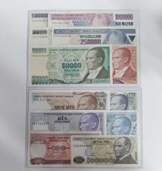 7.EMİSYON PARA SETİ 12 ADET PARA ÇİL KONDİSYONDA