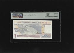 Bir Yeni Türk Lirası 1 YTL  P216 2005 PMG 67 EPQ SUPERB GEM UNC S/N A01 749500   8. EMS 1. Tertip