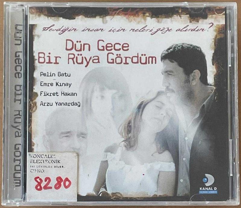 Dün Gece Bir Rüya Gördüm 2006 Orjinal VCD Film Pelin Batu  