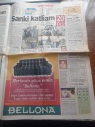 Sabah Gazetesi - 6 Aralık 1998 - Beşiktaş Trabzonspor Bu Futbol Şöleni Kaçmaz - Mehmet Ali Yılmaz - Süleyman Seba - Barcelona - Çeteye Bulaşan Yanıyor Bakan İşadamı Şarkıcı Farketmiyor Son Örnek Şarkıcı Sibel Can Oldu -  Şam'a Uyarı - Sezen Aksu Ahmet Utlu'yu Sevgilisi İle Bastım - Karahan Çantay - Hakan Ural - Bülent Ecevit ANAP'sız Olmaz - Süleyman Demirel PKK Hala Suriye Topraklarında Faaliyet Gösteriyor - Tansu Çiller İle Mesut Yılmaz Soruşturma Anlaşması