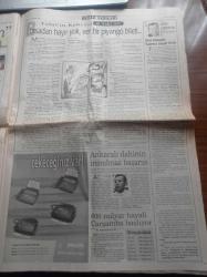 Sabah Gazetesi - 6 Aralık 1998 - Beşiktaş Trabzonspor Bu Futbol Şöleni Kaçmaz - Mehmet Ali Yılmaz - Süleyman Seba - Barcelona - Çeteye Bulaşan Yanıyor Bakan İşadamı Şarkıcı Farketmiyor Son Örnek Şarkıcı Sibel Can Oldu -  Şam'a Uyarı - Sezen Aksu Ahmet Utlu'yu Sevgilisi İle Bastım - Karahan Çantay - Hakan Ural - Bülent Ecevit ANAP'sız Olmaz - Süleyman Demirel PKK Hala Suriye Topraklarında Faaliyet Gösteriyor - Tansu Çiller İle Mesut Yılmaz Soruşturma Anlaşması