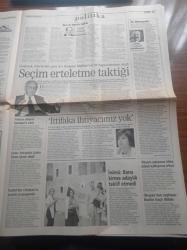 Posta Gazetesi - 17 Ağustos 1998 - Kulüpte Derin Düğün - Mehmet Ağar'ın Oğlu Tolga Ağar Bugün Evleniyor Nikâh Şahitleri Süleyman Demirel Kenan Evren - Beşiktaş'ta Bir Star Perulu Del Solar - Amokachi'den Beşiktaş'a Övgü - Ajda Pekkan'dan Görüntülü Telefon Yer Getirecek Bir Şirketle 550 Milyarlık İmza - Fikret Otyam Eserinden Kopya Çektiği İddiası İle Kenan Evren'e Dava Açtı - Mesut Yılmaz - Bill Clinton Monica Lewinksy İle İlişkini İtiraf Edecek