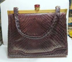 ANTİKA YILAN DERİSİ KADIN ÇANTASI