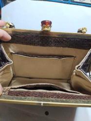 ANTİKA YILAN DERİSİ KADIN ÇANTASI