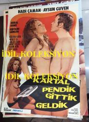 KARTAL PENDİK GİTTİK GELDİK, 1976,  FİLM AFİŞİ / POSTERİ - BÜYÜK BOY - ORİJİNAL - 100 X 68 cm EBADINDA - Original Turkish Big Size Movie Poster -  Kemal Kan, Adem Ayral, Kadir Kök, Birtane Güngör, Arap Celal, Aysun Güven, Hadi Çaman, Meral Deniz, Necati Er, Niyazi Er, Ata Saka, Gülten Kaya,