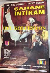ŞAHANE İNTİKAM, 1969,  FİLM AFİŞİ / POSTERİ - BÜYÜK BOY - ORİJİNAL - 100 X 68 cm EBADINDA - Original Turkish Big Size Movie Poster - Sırrı Gültekin, Güzin Özipek, Belgin Doruk, İzzet Günay, Mualla Sürer, Sadık Şendil, Hüseyin Baradan, Çetin Tunca, Peri Han, Reha Yurdakul, Mualla Sürer, Sadettin Erbil, Zeki Alpan, Faik Coşkun, HİSAR FİLM