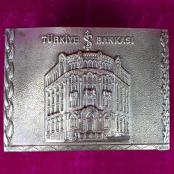 RETRO TÜRKİYE İŞ BANKASI METAL SİGARALIK YAZIHANE AKSESUAR