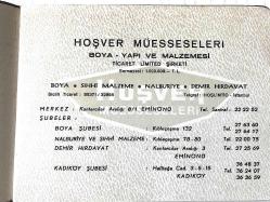 Hoşver Müesseseleri - 39 sayfa ürün kataloğu