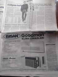 Sabah Gazetesi - 22 Temmuz 1998 - 1999 Futbolcuların Vergi Yılı Olacak - Sıktın Artık Okocha - Hakan Şükür - Sibel Can - Sezen Aksu - Hüsamettin Cindoruk Krizi - DTP Lideri Hüsamettin Cindoruk Bu Hükümet Tükendi - Bülent Ecevit - Deniz Baykal -  Mesut Yılmaz - ABD Ticaret Temsilcisi Çin Bebeklerini Ülkesine Sokmadı - Hasan Cemal