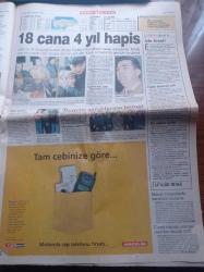 Sabah Gazetesi - 19 Aralık 1998 - Beşiktaş İdmanında Alpay Özalan Ve Oktay Derelioğlu Kavga Etti - Galatasaray Başkanı Faruk Süren - Kod Adı İsyan - ABD Bombardımanın Altında Saddam Hüseyin'i Devirme Planı Yatıyor - Apo Toto'da Son Durum Favori Libya - Telefonda Kulak Korkusu - Peşpeşe Patlayan Kasetler - Bülent Ecevit'ten Bir Formül Daha - Stajyer Savcı Kemal Kaplan'ın Eşi Döndü Kaplan'a İdam - Yavuz Donat - Selahattin Duman