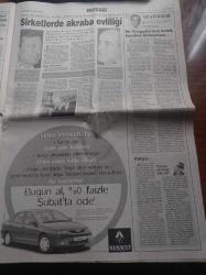 Sabah Gazetesi - 19 Aralık 1998 - Beşiktaş İdmanında Alpay Özalan Ve Oktay Derelioğlu Kavga Etti - Galatasaray Başkanı Faruk Süren - Kod Adı İsyan - ABD Bombardımanın Altında Saddam Hüseyin'i Devirme Planı Yatıyor - Apo Toto'da Son Durum Favori Libya - Telefonda Kulak Korkusu - Peşpeşe Patlayan Kasetler - Bülent Ecevit'ten Bir Formül Daha - Stajyer Savcı Kemal Kaplan'ın Eşi Döndü Kaplan'a İdam - Yavuz Donat - Selahattin Duman
