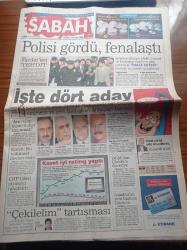 Sabah Gazetesi - 13 Kasım 1998 - Efes Pilsen - Fatih Terim Kendimi Kopyalatacağım - Sergen Yalçın - Belediye Başkanı Melih Gökçek Ve Muradiye Vakfı'nın Yedi Yöneticisi İhale Çetesi Kurmak Suçundan Gözaltında - Hükümet Kurma Görevi İçin Dört Aday - Hikmet Çetin - Yalım Erez - Kaya Erdem - Korkmaz Yiğit'in Kaseti İyi Rating Yaptı - DGM'den Kamuran Çörtük'e Davetiye