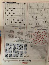 Milliyet Cumartesi Bulmaca Gazetesi , 5 Kasım 2011 , Zeka Oyunları, Kakuro, Sudoku, Güncel Bulmaca, Kolay bulmaca, Uzman Bulmaca, Sözcük Yerleştirmece, Zeka Oyunları, Çapraz Bağlar, Mozaik , Futoshıkı , Hadise , Teoman