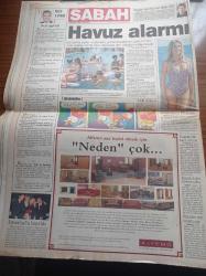 Sabah Gazetesi - 1 Temmuz 1998 - MÜYAP Başkanı Şahin Özer İfade Verdi - İbrahim Tatlıses - Fransa 98 Dünya Kupası'na Romanya Veda Etti - Bergkamp Hollanda Futbol Tarihine Geçti - Parmaksız Zeki Kod Adlı Şemdin Sakık Hakim Önüne Çıktı - Komando Yüzbaşı Hasan Ülker Timini Korurken Mayına Bastı - Irak'ın Füze Bataryasına ABD Bombası - Ünlü Avukat Hüseyin Yarsuvat