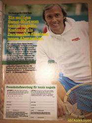 TENNİS MAGAZİN : Januar 1982 - Nr.1 - Almanca Dergi (Ein Matchball ist langst noch kein Sieg - Das Spitzentrio ist Weltklasse - Das Lange Warten auf den Break - Grobe mit kleine Schwachen - Besser spielen mit Stan Smith - Tennislektionen mit Arthur Ashe - Hawaii schon der Name ist Musik - Neu im Markt - Kalstart - Die Reichen und die Hungrigen - Ein Bengel im Alleingang - Club und Turnier - Ein Champion zum Anfassen - Schöne Tage in Teplitz - Mein Sohn wird Weltklasse - Der Aufsteiger - John McEnroe und Björn Borg) Hafif Yıpranmaları ve Lekelenmeler Mevcuttur