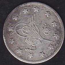 1293 / 24 Abdulhamid 2 Kuruş Gümüş  RESİMDEKİ ÜRÜN GÖNDERİLECEKTİR (292)