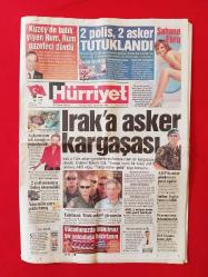 Hürriyet Gazetesi - 22 Temmuz 2003 - Galatasaray, Ebru Gündeş, Gökhan Özen, ... - Tam Gazete