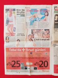 Hürriyet Gazetesi - 22 Temmuz 2003 - Galatasaray, Ebru Gündeş, Gökhan Özen, ... - Tam Gazete