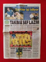 Pas Fotomaç Gazetesi Fenerbahçe Kadrosu 2003 - 8 Sayfa