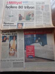 Milliyet Gazetesi - 31 Temmuz 1998 - Tarkan Vatanıma Canım Feda - Galatasaraylı Filipescu'ya Çifte Talip - Mirsad Türkcan Yıldız Olacak - Okocha Çizmeyi Aştı - Tansu Çiller'in Annesi Muazzez Çiller - DTP'de Refaiddin Şahin Krizi - Bill Clinton Zorda - ABD'de Monica Lewinsky Skandalı - Gökova Termik Santrali Durmadı - Sansürün Adı RTÜK - Seçime Rekor Oy 488 Milletvekili Nisan'da Seçime Evet Dedi